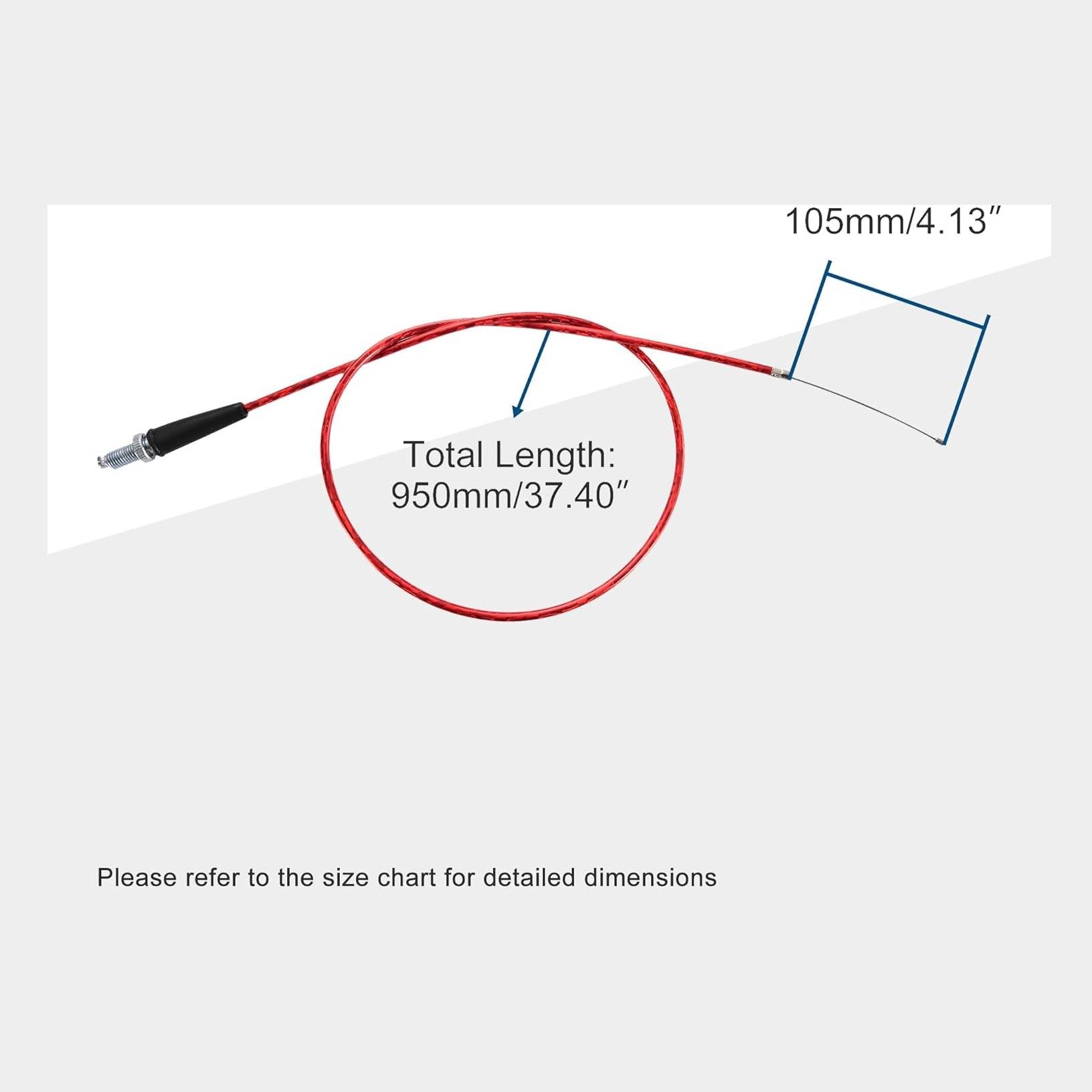 GOOFIT 37.2" Throttle Cable with Laser Tube for 50cc 70cc 90cc 110cc 125cc TTR SSR Chinese Pit Dirt Mini Bike ATV Quad Scooter Go Kart Moped