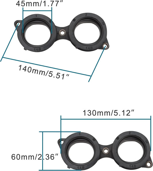 Intake Manifold Adapter for Yamaha YZF-R1 (2009-2014) | OEM 14B-13595-00 & 14B-13596-00 - goofitmoto