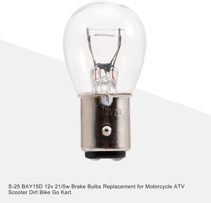 S-25 BAY15D Brake Bulb 12V 21/5W for Motorcycle, ATV & Scooter - goofitmoto