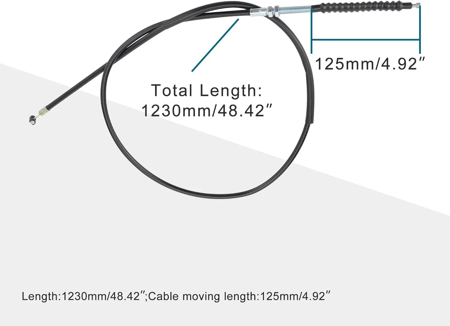 48.43" Clutch Cable for 200cc & 250cc Water-Cooled ATVs | 1230mm Heavy-Duty Pull - goofitmoto