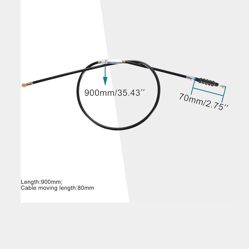 GOOFIT 35.43" Clutch Cable with Adjuster for 50cc 70cc 90cc 110cc 125cc Dirt Bike