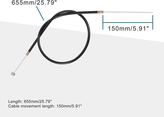 Front Brake Cable 25.79" for 2-Stroke 47cc–49cc Pocket Pit Dirt Bike - goofitmoto
