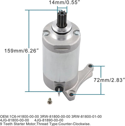 Starter Motor for Yamaha XT225, TT-R230, TDM225 | OEM 1C6-H1800-00-00 - goofitmoto