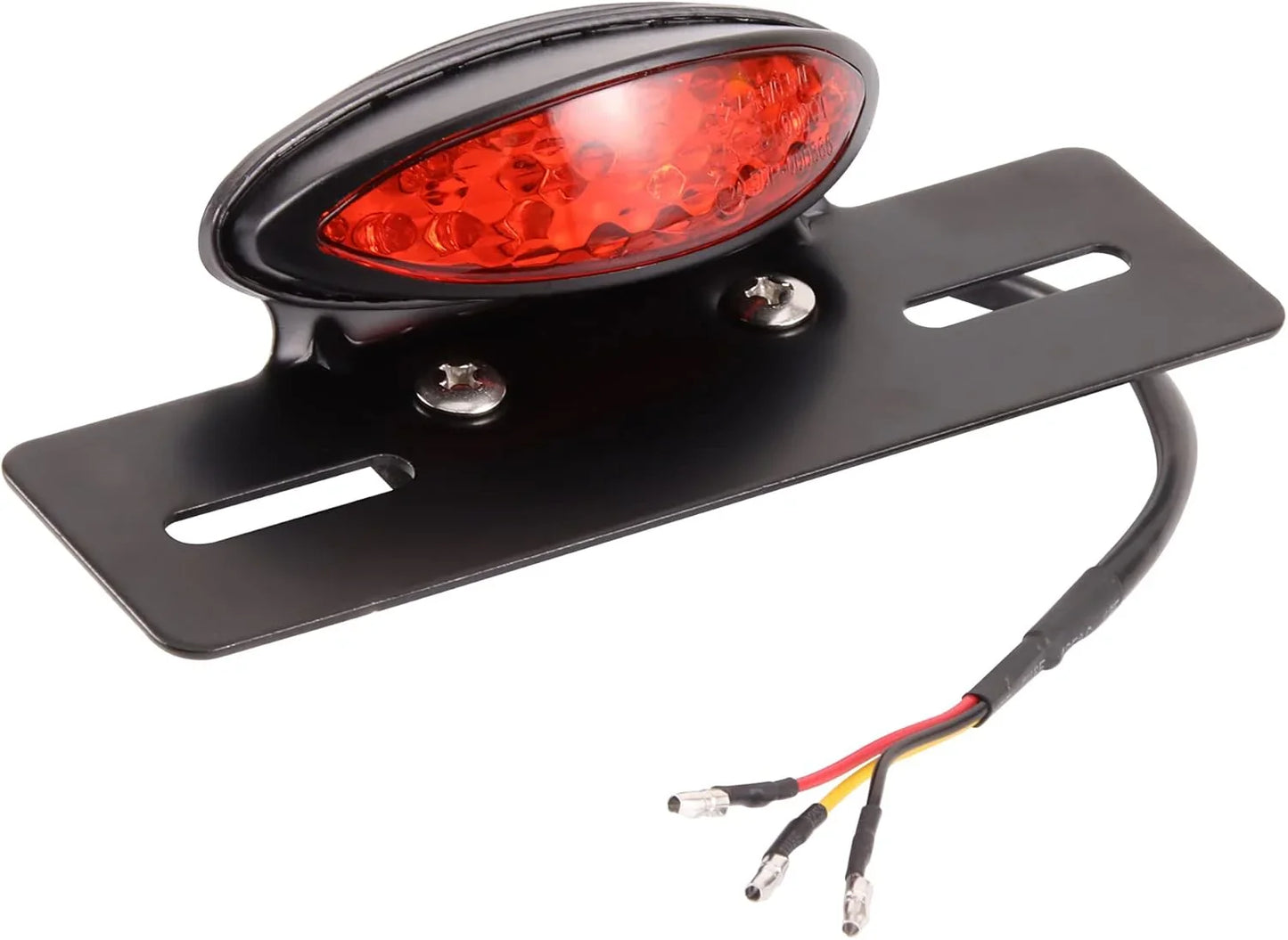 Motorcycle LED Tail Brake Light with License Plate Lamp for Cafe Racer & Bobber - goofitmoto