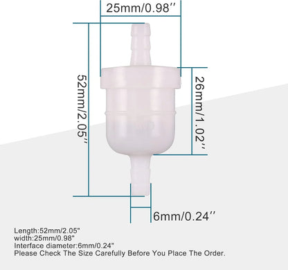 Magnetic Fuel Filter for Chinese 50cc–250cc ATV Go Kart Dirt Bike Scooter - goofitmoto