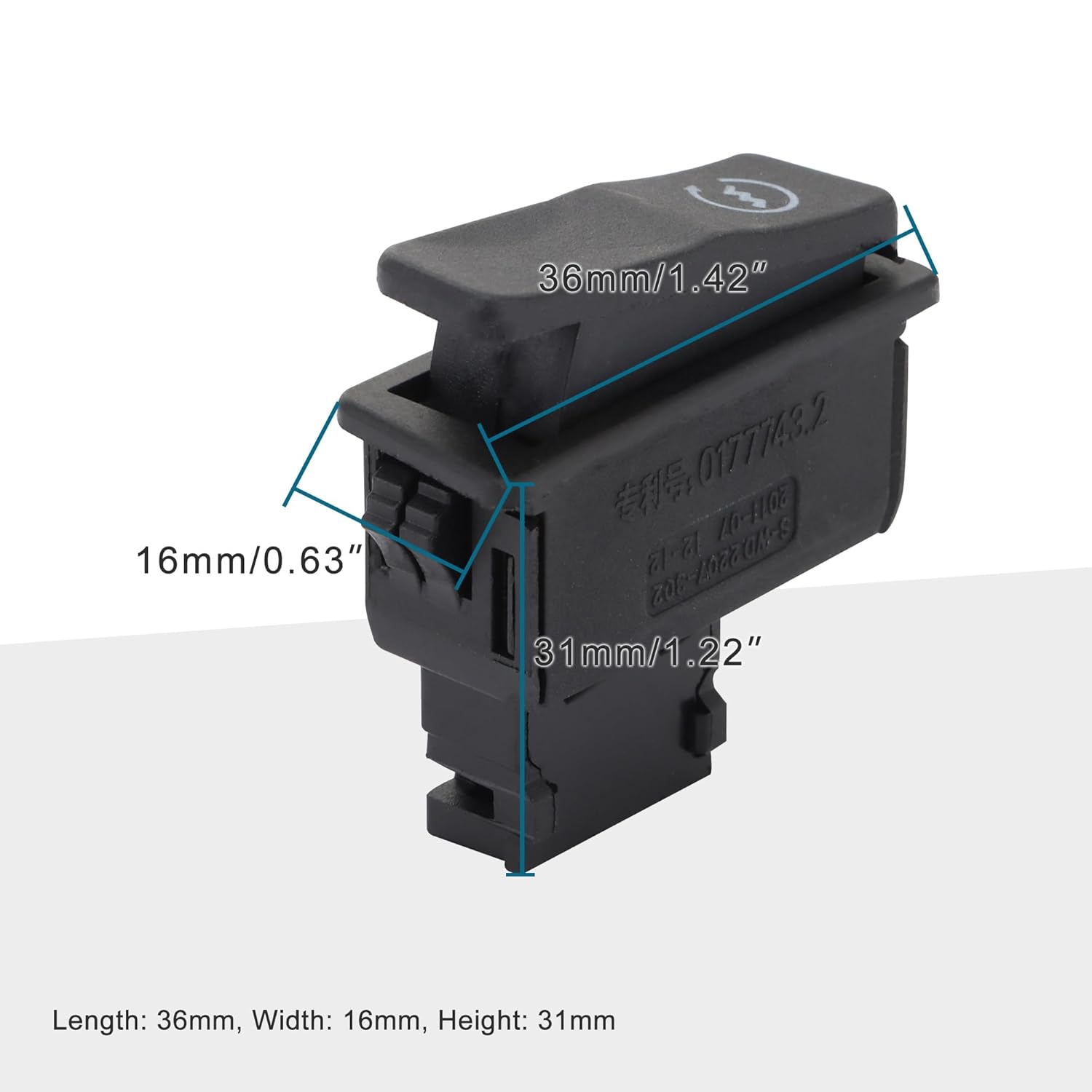 GOOFIT Motorcycle Electric Start Button Switch for 50cc 70cc 90cc 110cc 125cc 150cc 200cc 250cc Scooter Go Kart