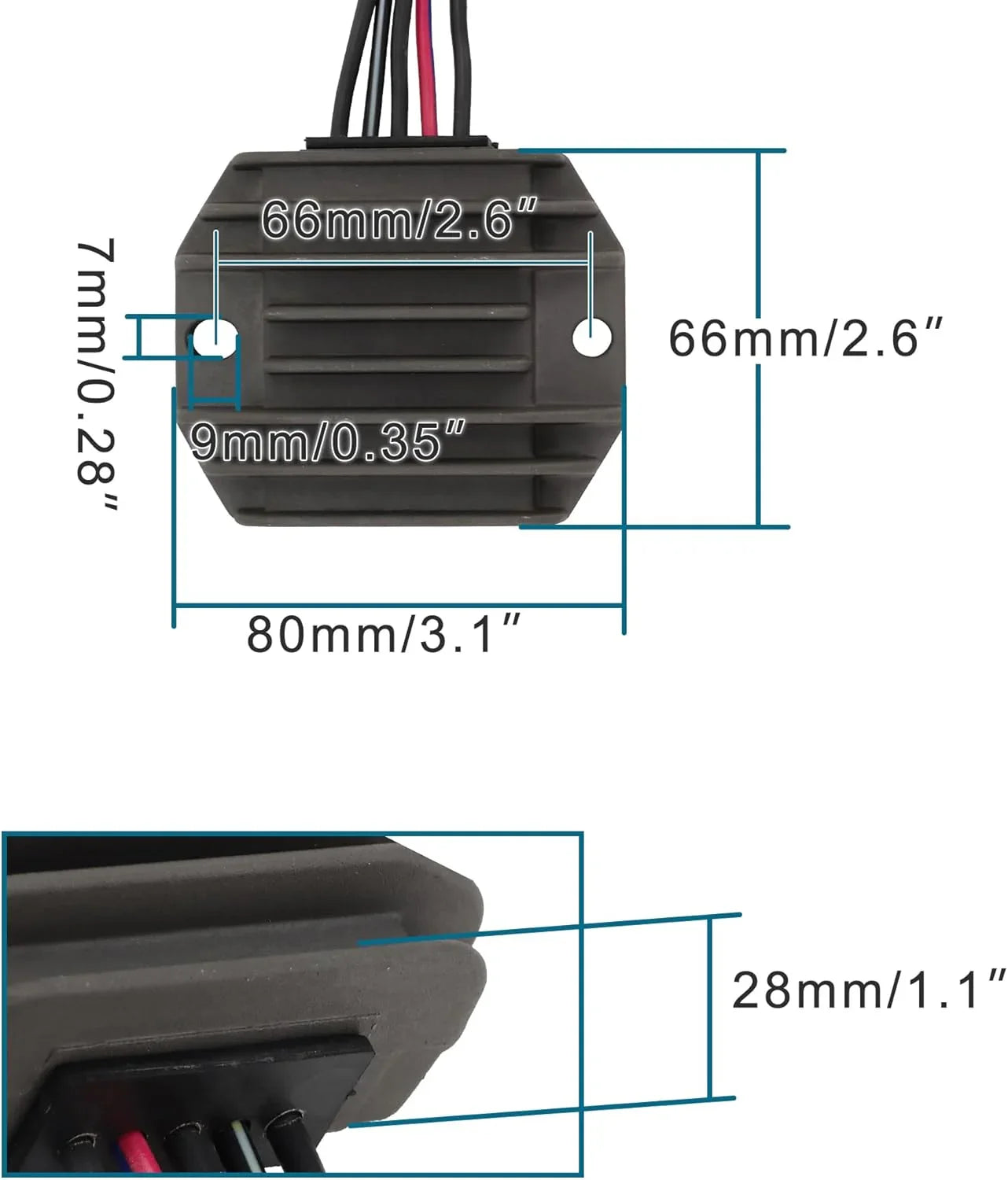 Voltage Regulator Rectifier for Suzuki GS500, GS500E, GS500F, GSF400 Bandit | OEM 32800-33C01 - goofitmoto