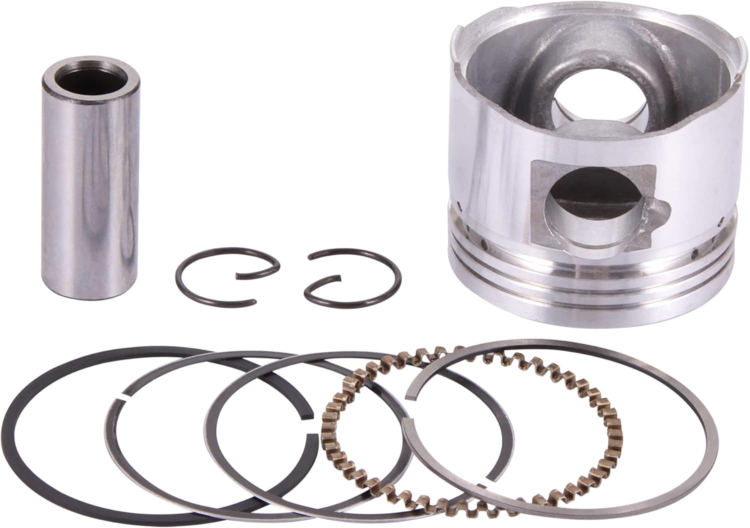 GOOFIT 39mm Piston Rings Kit Replacement for GY6 49cc 50cc 139qmb Taotao Jonway Scooter