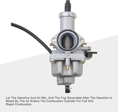 Carburetor PZ30 30mm Manual Choke for 175cc 200cc 250cc ATV, Dirt Bike, TTR250, CRF, Taotao