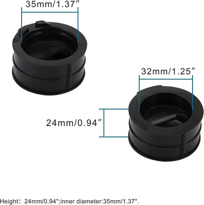 Intake Manifold Pipe Set (4pcs) for Yamaha XJ600S Diversion, XJ600N, XJ400 | OEM 4BR-13598-10 - goofitmoto