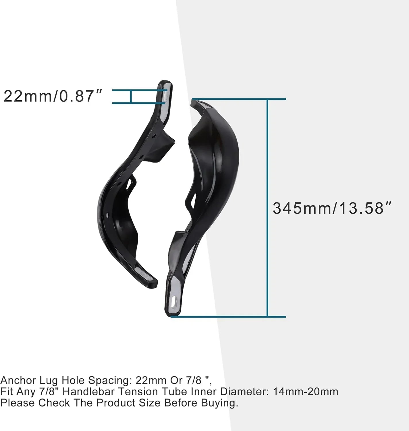 Universal Aluminum Handlebar Handguards for Honda Yamaha Kawasaki Dirt Bike ATV - goofitmoto