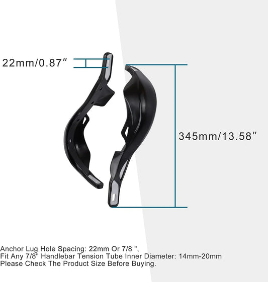 Universal Aluminum Handlebar Handguards for Honda Yamaha Kawasaki Dirt Bike ATV - goofitmoto