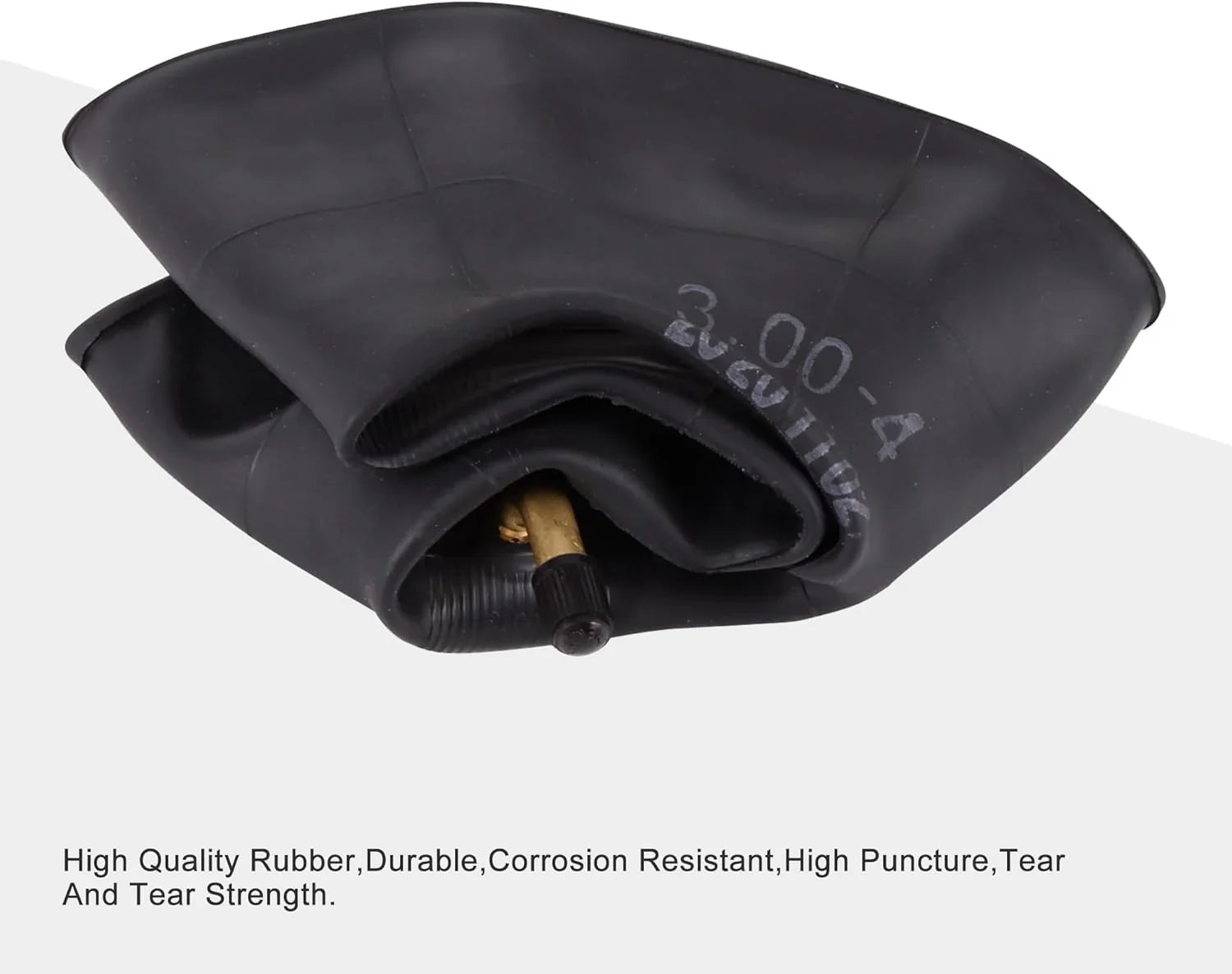 3.00-4 Heavy-Duty Inner Tubes with TR87 Bent Stem | For GY6 ATVs, Go Karts & Scooters [2-Pack] - goofitmoto