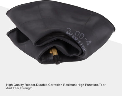 3.00-4 Heavy-Duty Inner Tubes with TR87 Bent Stem | For GY6 ATVs, Go Karts & Scooters [2-Pack] - goofitmoto