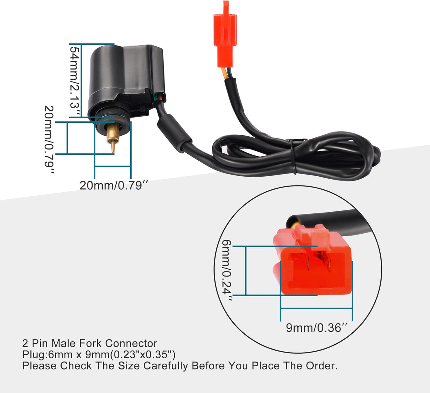 GOOFIT Male Fork Electric Choke E-Clotted Valve Replacement for GY6 50cc 150cc Taotao Scooter ATV