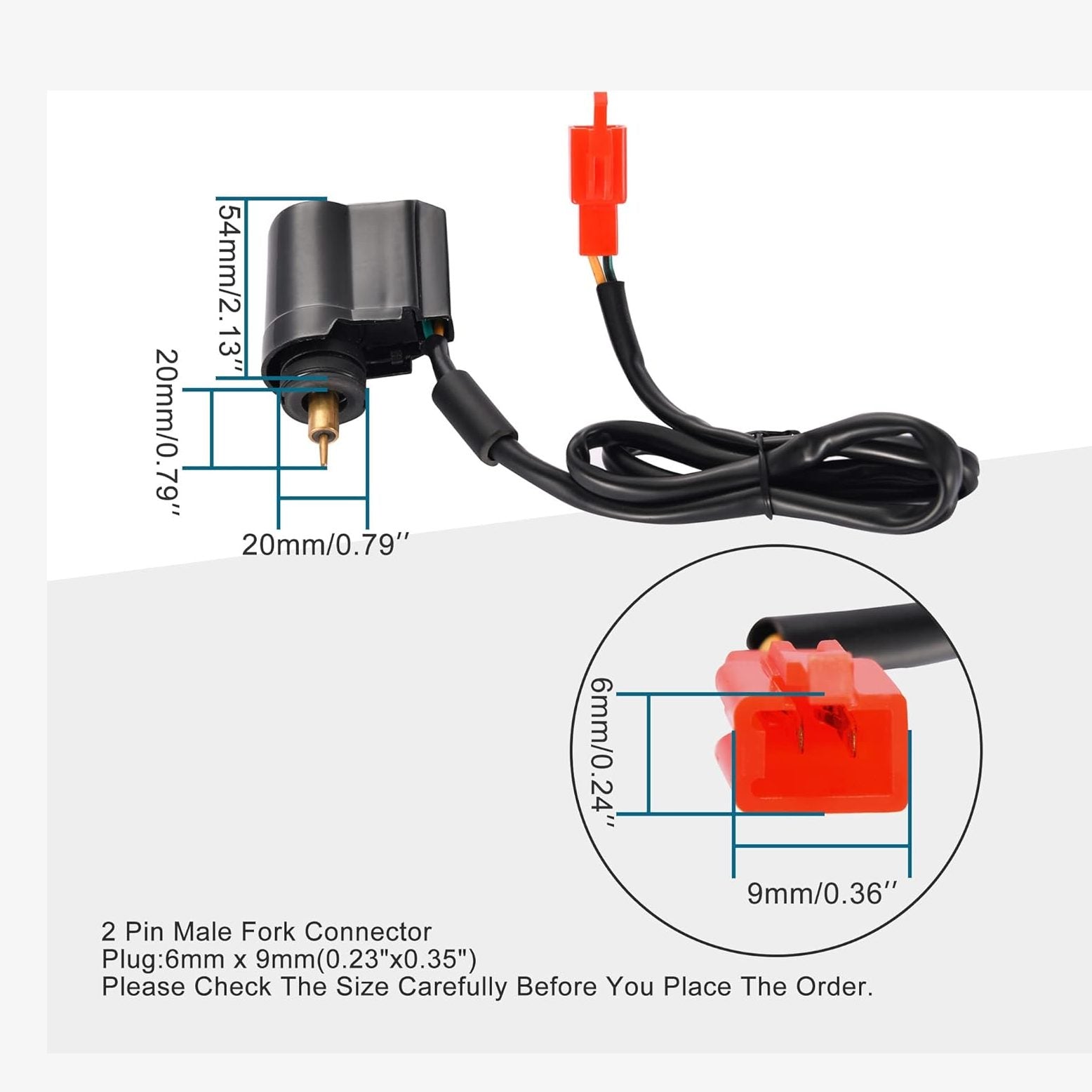 GOOFIT Male Fork Electric Choke E-Clotted Valve Replacement for GY6 50cc 150cc Taotao Scooter ATV