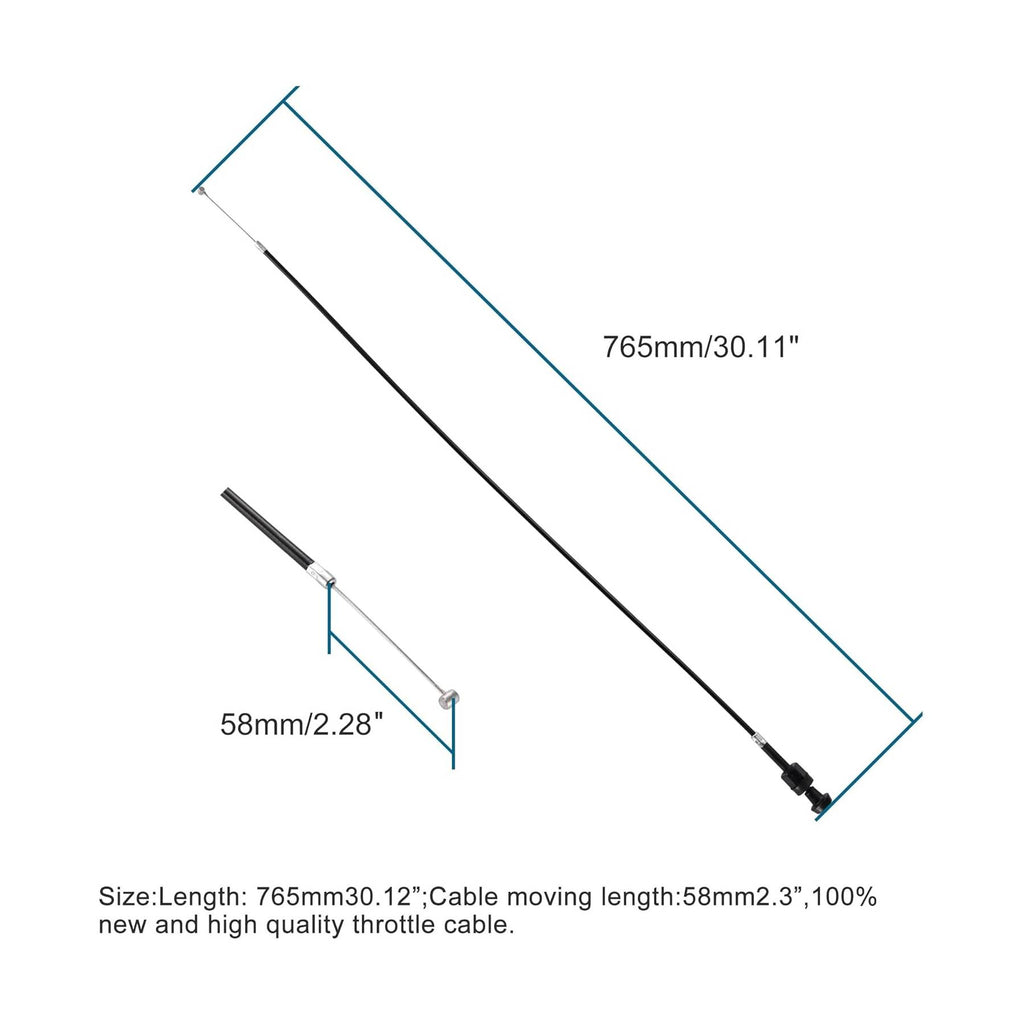 GOOFIT 30.12" Hand Choke Cable for 250cc Water-cooled ATV