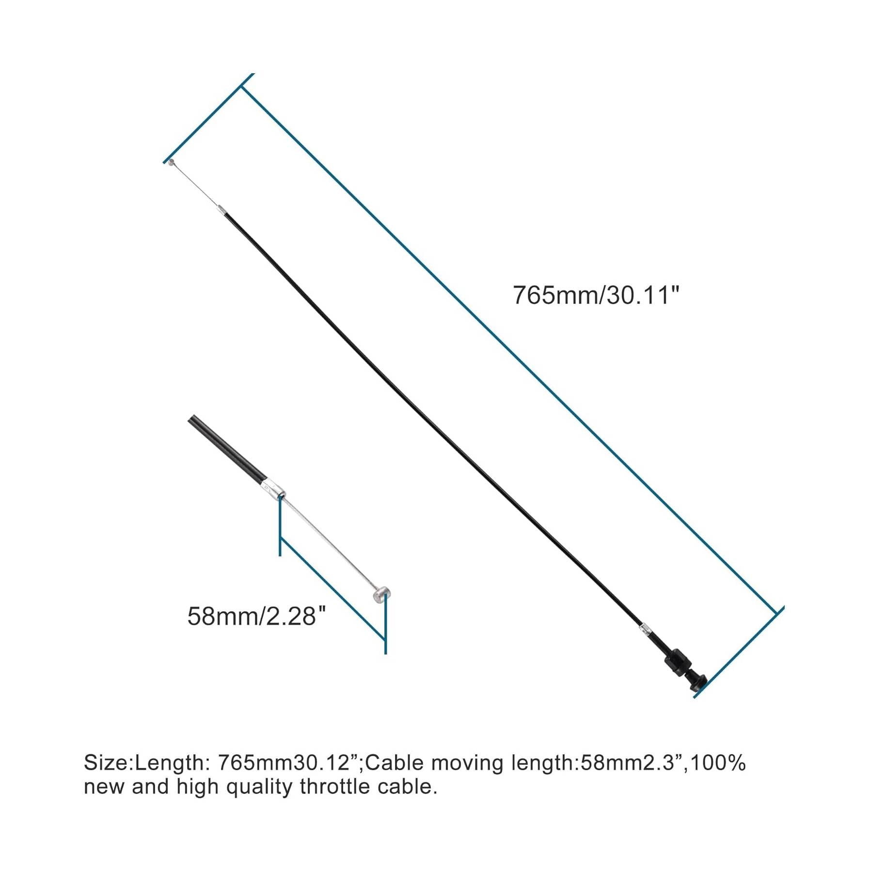 GOOFIT 30.12" Hand Choke Cable for 250cc Water-cooled ATV