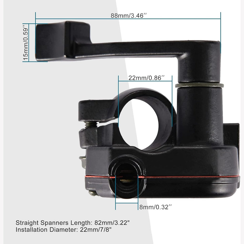 GOOFIT Universal 7/8" 22mm Throttle Lever Thumb Control Handle Assembly Replacement for 50cc 70cc 90cc 110cc 125cc 250cc ATV Quad Go Kart TaoTao Pit Bike