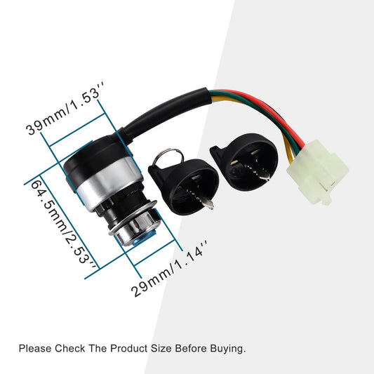 Ignition Switch 5 Wire for 50cc–250cc ATV Go Kart Beach Bike - goofitmoto