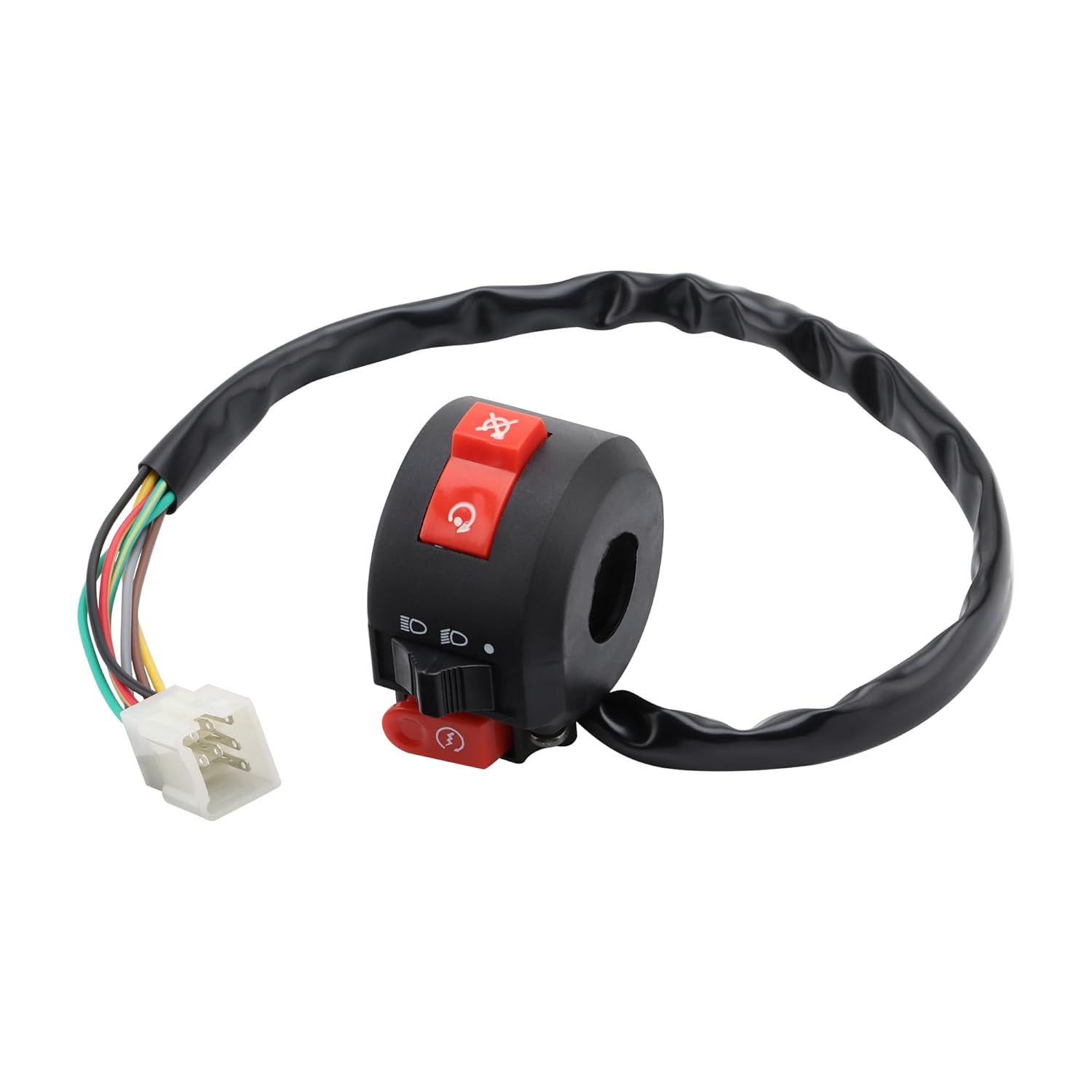 GOOFIT 7 Wire 3 Function Handle Coil Ignition Switch Replacement for 50cc 70cc 90cc 110cc 125cc 150cc 250cc Scooter Motorcycle