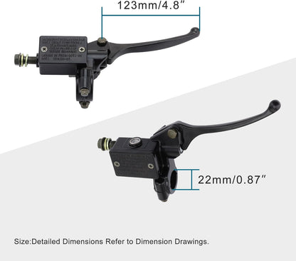 GOOFIT 7/8" Right Hydraulic Brake Master Cylinder Lever Replacement for GY6 50cc 125cc 150cc 250cc ATV Quad Mopeds Scooters