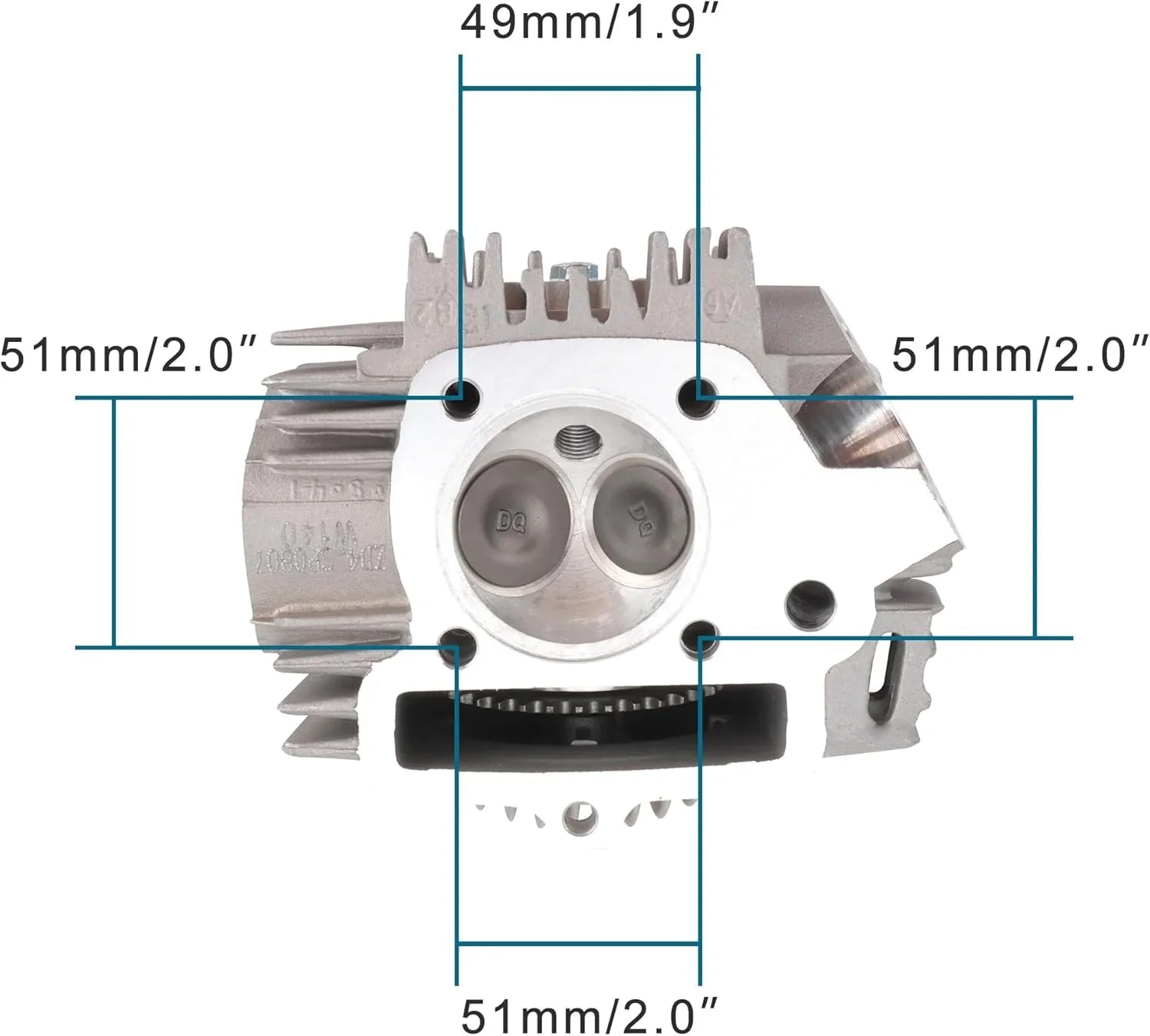 YX140 Cylinder Head Assembly for 1P56YMJ 1P56FMJ 140cc 150cc Pit Dirt Bike - goofitmoto