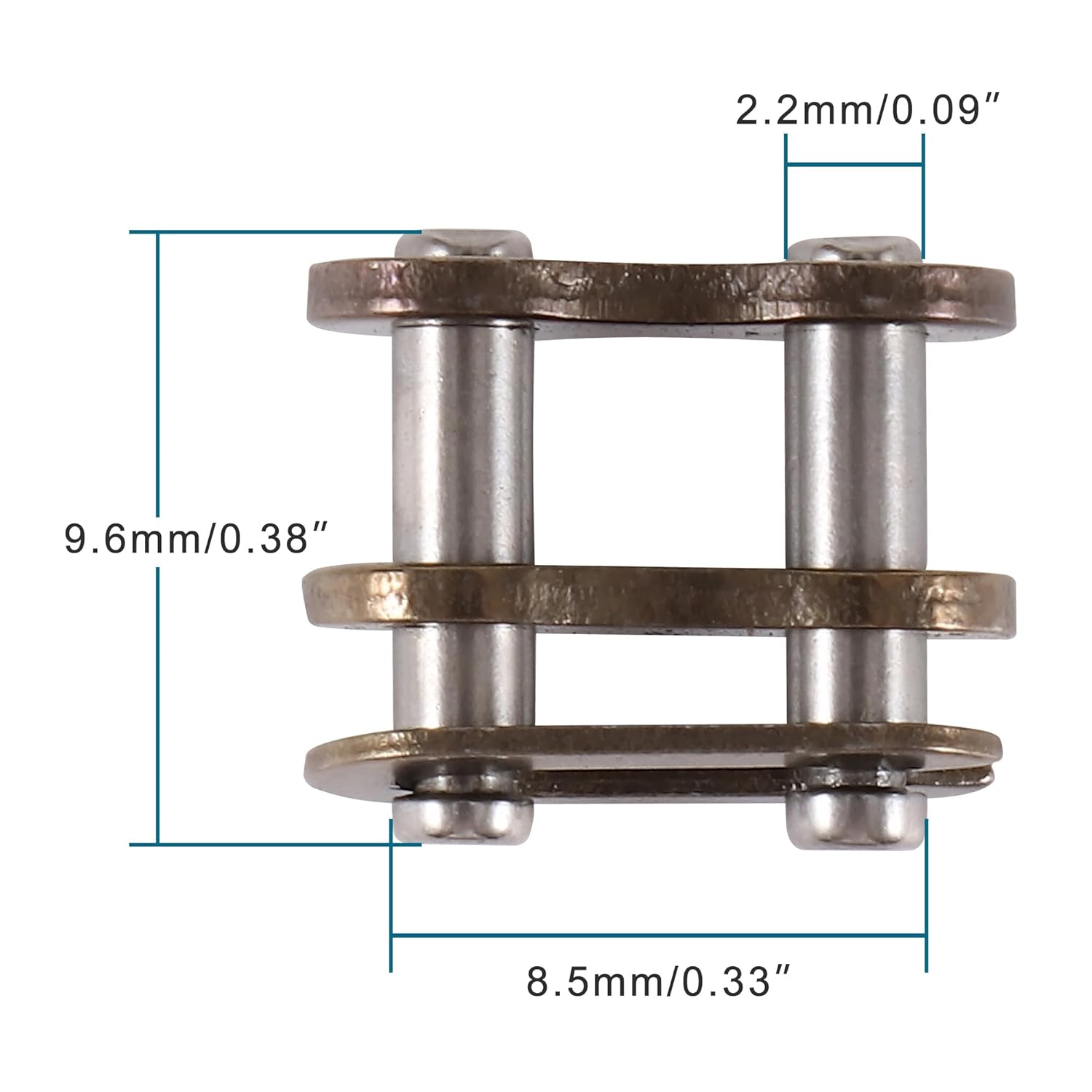GOOFIT 25H Chain Master Link Connectors Chain Link Roller Chain Connecting Links Replacement for 43cc 47cc 49cc 2-Stroke ATV Quad Pit Dirt Super Beach Pocket Mini Bike Universal