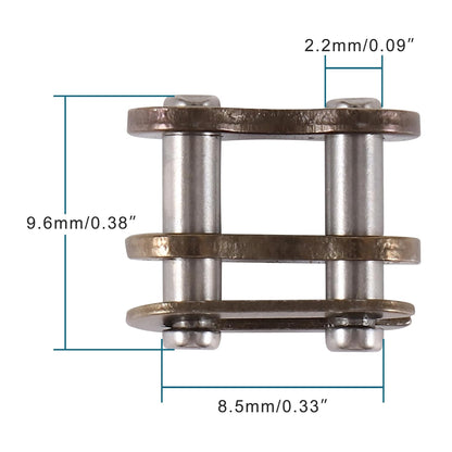 GOOFIT 25H Chain Master Link Connectors Chain Link Roller Chain Connecting Links Replacement for 43cc 47cc 49cc 2-Stroke ATV Quad Pit Dirt Super Beach Pocket Mini Bike Universal