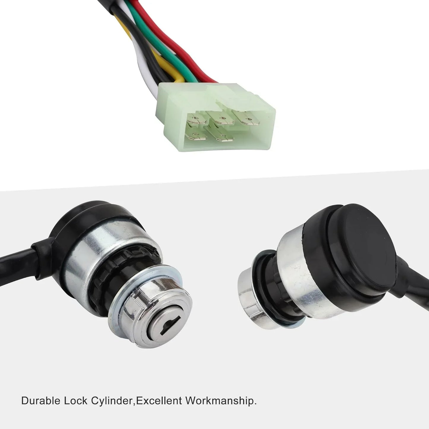 Ignition Key Switch with Cap 5 Wire for 50cc–150cc ATV Go Kart - goofitmoto