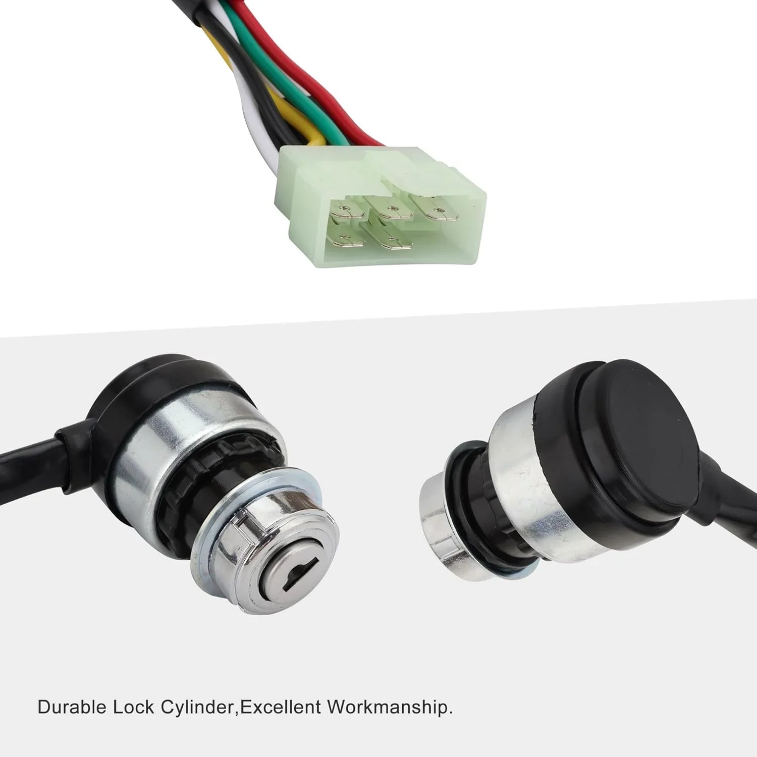 Ignition Key Switch with Cap 5 Wire for 50cc–150cc ATV Go Kart - goofitmoto