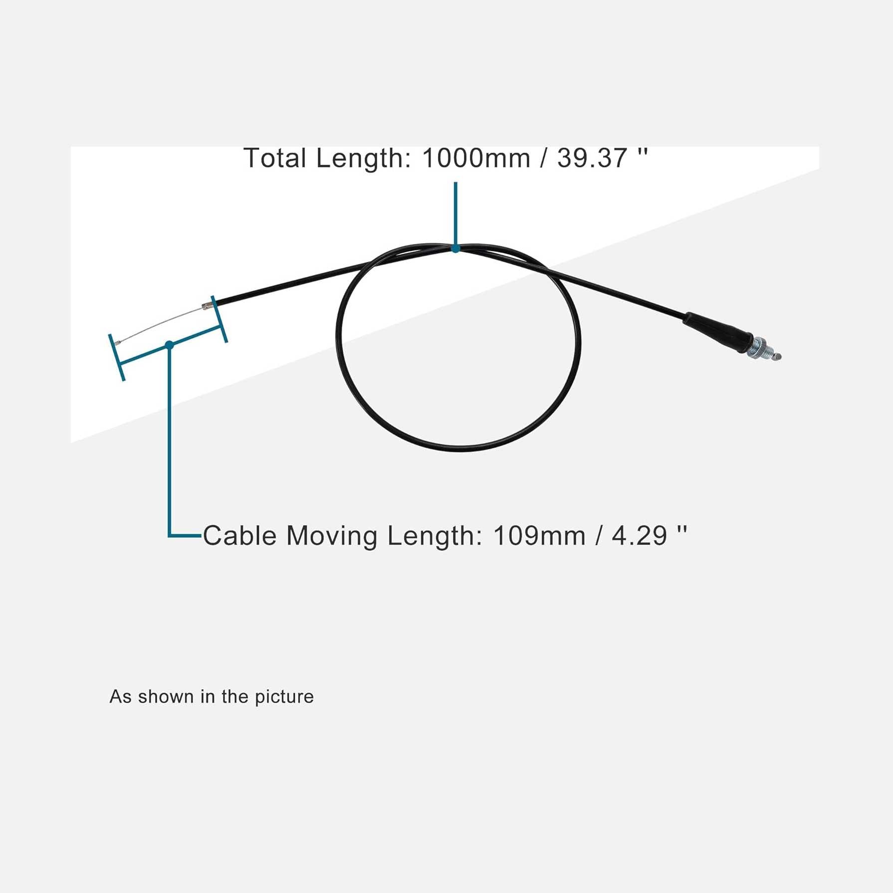 GOOFIT 39.37" Throttle Cable for 125cc 140cc 150cc Vertical Engine Dirt Bike Pit Bike Trail Bike