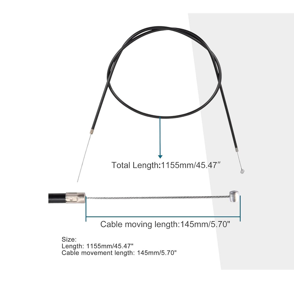 GOOFIT 45.47" Rear Brake Cable for 2 Stroke 43cc 47cc 49cc Engine Mini Pocket Pit Dirt Bike ATV Scooter