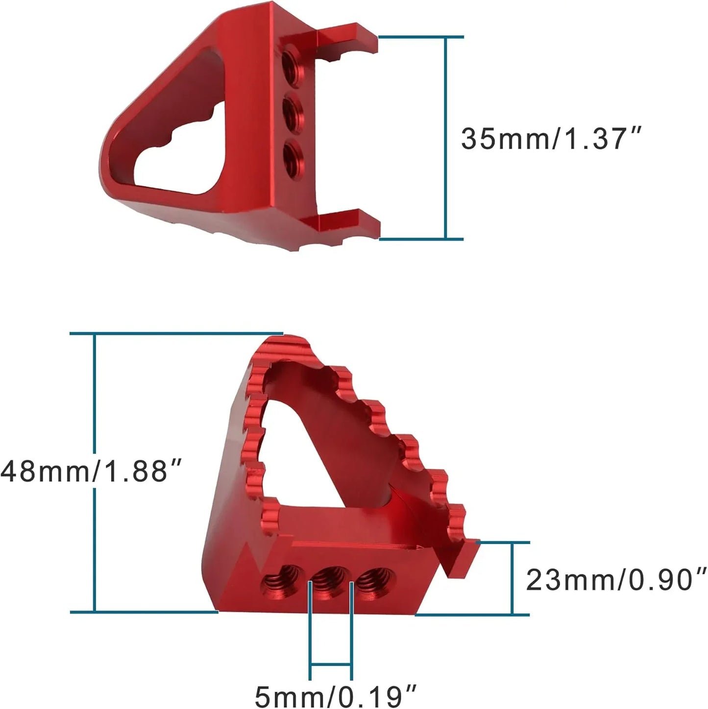 CNC Aluminum Wide Foot Pegs Pedal Rest for Yaxiang Zuma Bosuer Dirt Pit Bike - goofitmoto