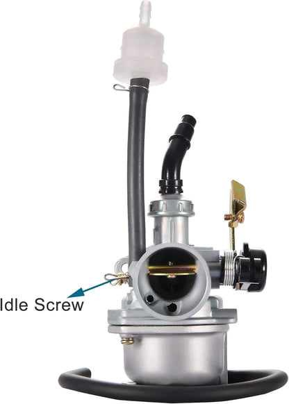 GOOFIT PZ19 19mm Carburetor Carb with Cable Choke for 50cc 70cc 90cc 110cc 125cc ATV Moped Quad Dirt Bike Go Kart Scooter