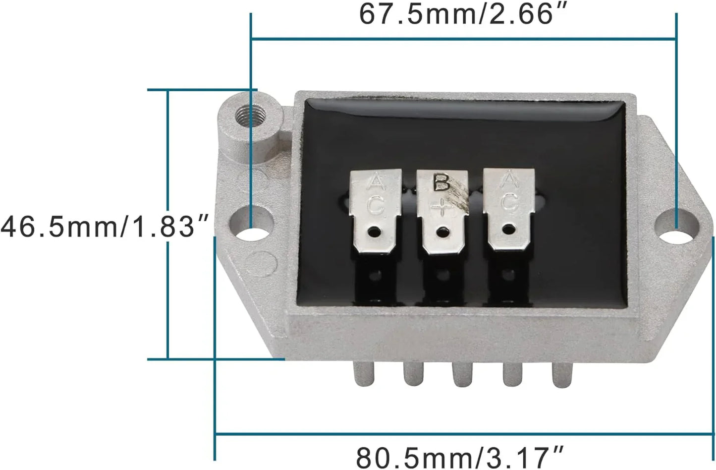Voltage Regulator Rectifier for V-Twin Engines CH640 CH680 CH730 CV750 | 20-30 Amp - goofitmoto