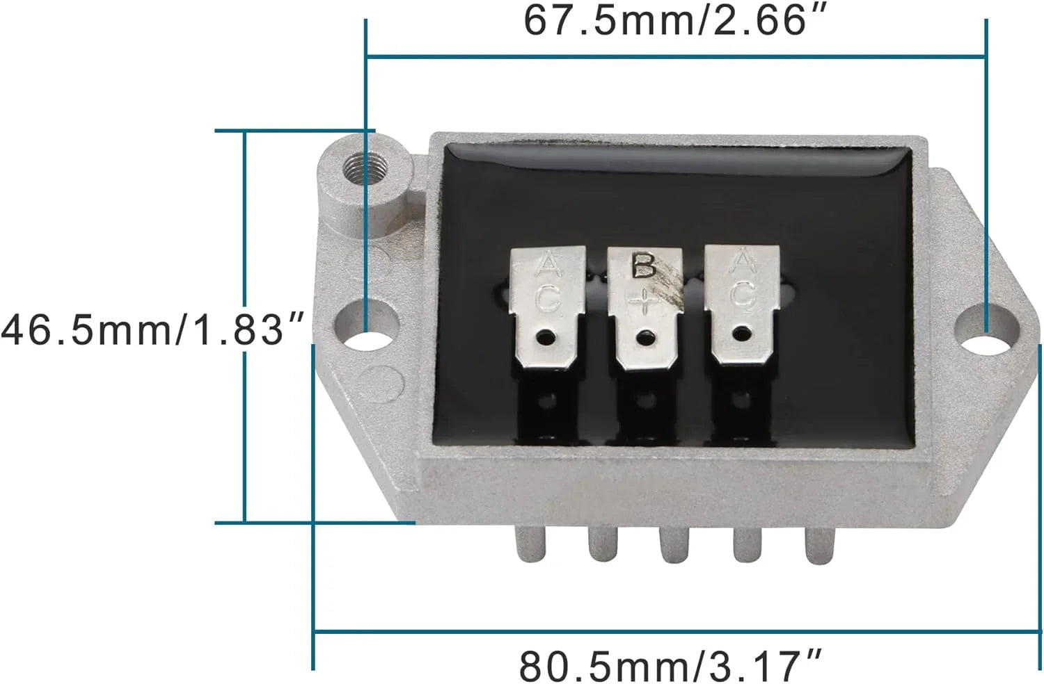 Voltage Regulator Rectifier for V-Twin Engines CH640 CH680 CH730 CV750 | 20-30 Amp - goofitmoto