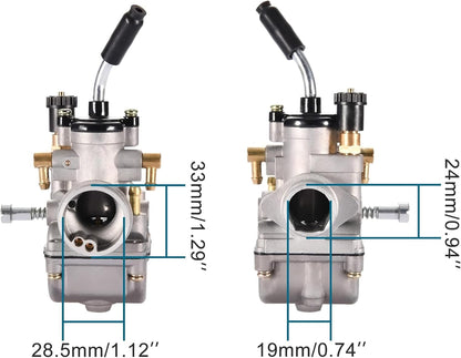 GOOFIT 19mm Carburetor Accessory Replacement for SX 50 SX50 SX 50 SX PRO 50CC 2001-2008 Dirt Bike Motorcycle