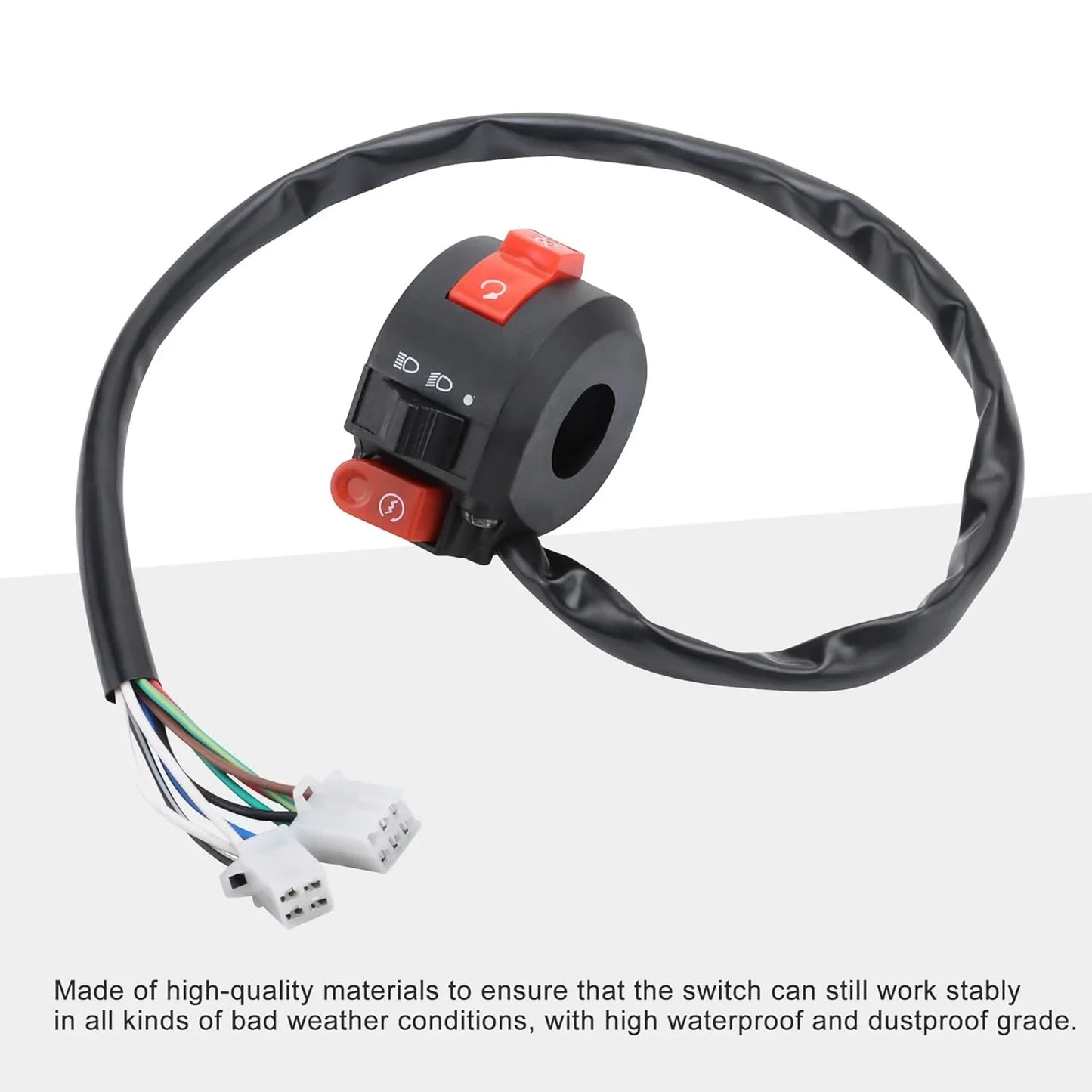 Left Handlebar Switch Assembly for 50cc-150cc ATV, Quad & Scooter | 9-Pin 2-Plug - goofitmoto