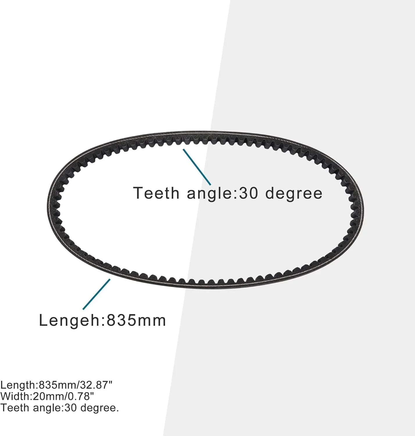 CVT Drive Belt 835-20-30 for GY6 125cc 150cc Scooter & ATV - goofitmoto