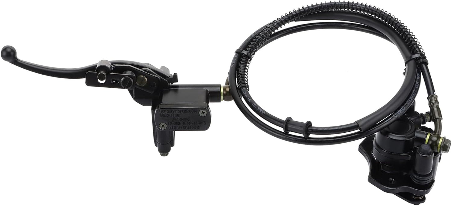 GOOFIT Rear Disc Brake Master Cylinder Hydraulic Caliper Assembly for Chinese 50cc 70cc 90cc 110cc 125cc 200cc 250cc ATV Quad
