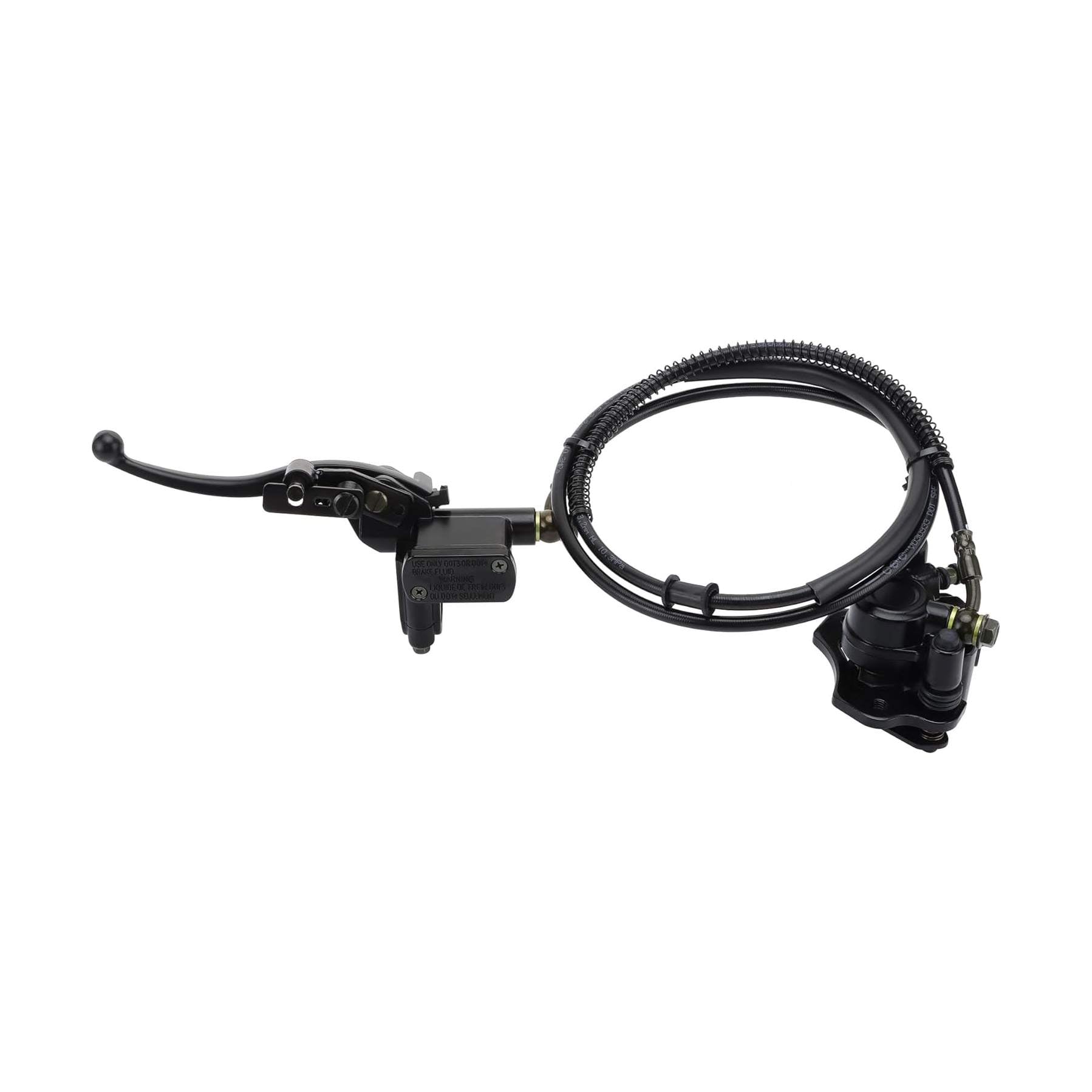 GOOFIT Rear Disc Brake Master Cylinder Hydraulic Caliper Assembly for Chinese 50cc 70cc 90cc 110cc 125cc 200cc 250cc ATV Quad