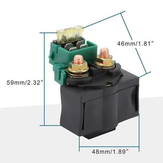Starter Solenoid Relay for Honda Shadow, Goldwing, Suzuki GSXR, Kawasaki Ninja - goofitmoto