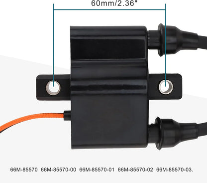 Ignition Coil Assembly for Yamaha Outboard 9.9HP 15HP 20HP (66M-85570 Series) - goofitmoto