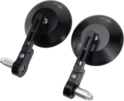 7/8" (22mm) Universal Aluminum Round Bar End Mirrors for Scooter, ATV, Pit Bike, Go Kart - goofitmoto