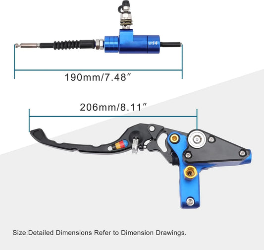 CNC Aluminum Hydraulic Clutch Master Cylinder & Lever for 125cc-250cc Dirt Bike Scooter - goofitmoto