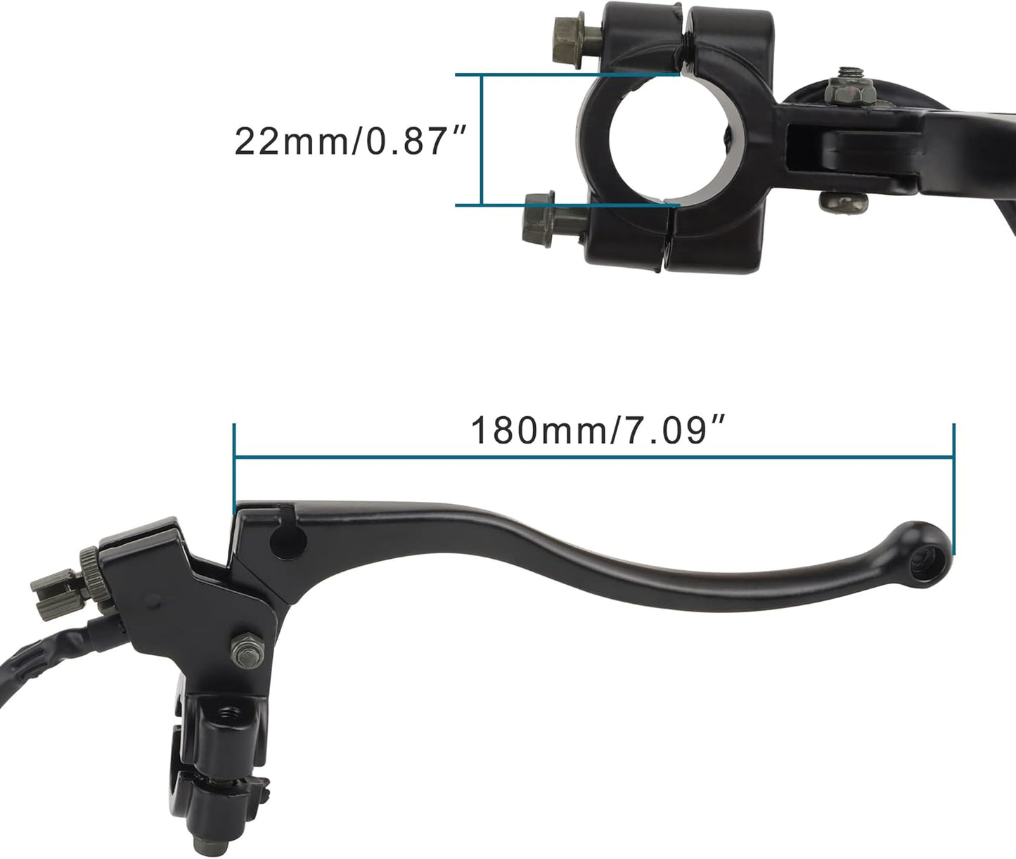 GOOFIT 7/8"Clutch Lever with Cable Replacement for 150cc 200cc 250cc Chinese Dirt Pit Bike