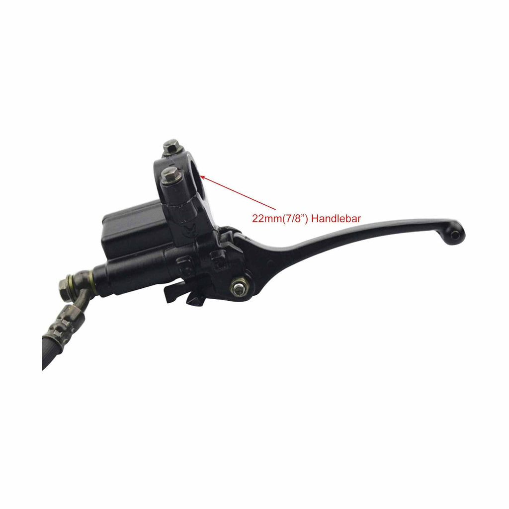 GOOFIT Front Disc Brake Master Cylinder Caliper Assembly With Disc Brake Pad Shoe Set Replacement for Chinese 50cc 70cc 90cc 110cc 125cc Dirt Bike Pit Bike