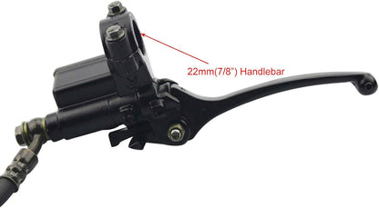 GOOFIT Front Disc Brake Master Cylinder Caliper Assembly With Disc Brake Pad Shoe Set Replacement for Chinese 50cc 70cc 90cc 110cc 125cc Dirt Bike Pit Bike