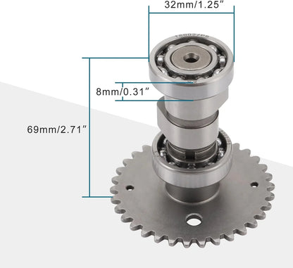 GY6 50cc-100cc High Performance Racing Camshaft for 139QMB Engine - goofitmoto